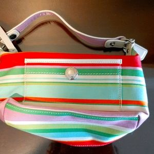 Small, colorful Coach bag